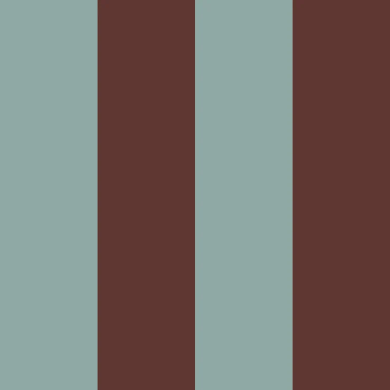 Dekornik Tapete Wide stripes classy brown and mint Streifen 50 x 280