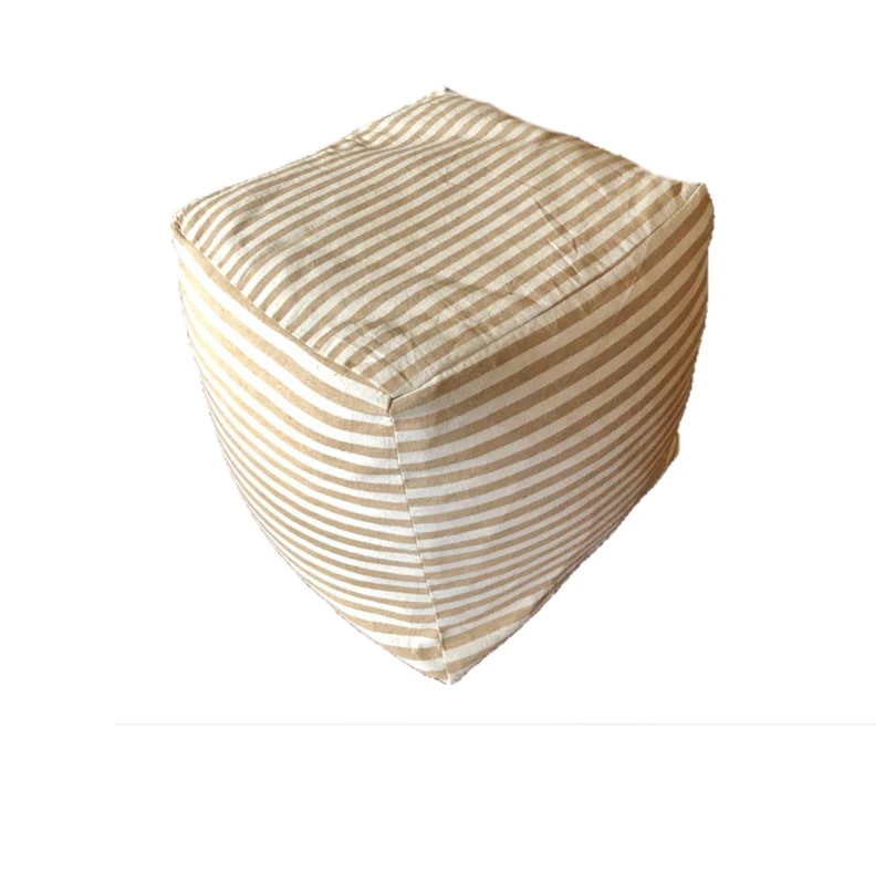 Square Pouf Ottoman Cover, Square floor pillow, Ottoman Pouf