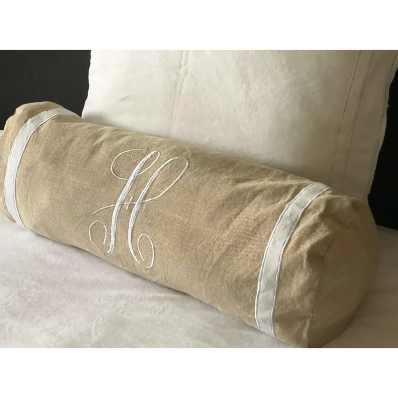Name Neckroll Bolster Pillow Cover