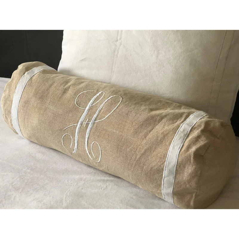 Name Neckroll Bolster Pillow Cover