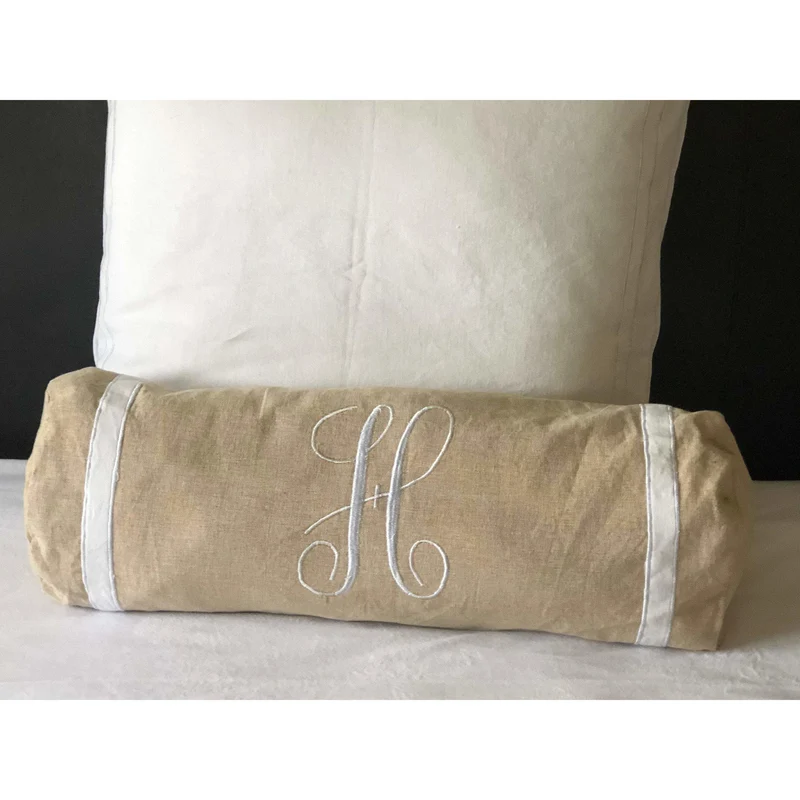 Name Neckroll Bolster Pillow Cover
