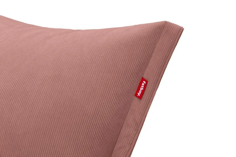 Fauteuil lounge en tissu côtelé rose 102x85x75cm BonBaron Slim - Fatboy
