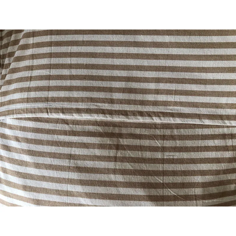 Beige Ticking Stripe Pillows, Cotton Pet Bed Cover