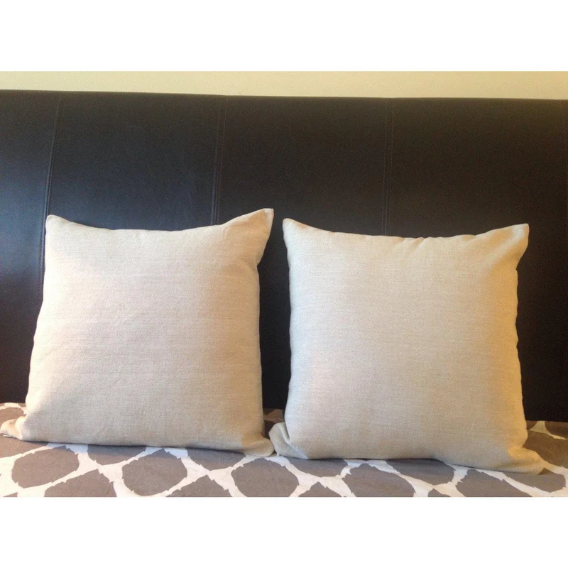 Beige Cotton Pillows