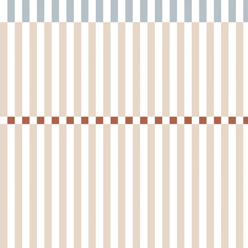 Dekornik Tapete Streifen nostalgia beige blue Streifen 50 x 280