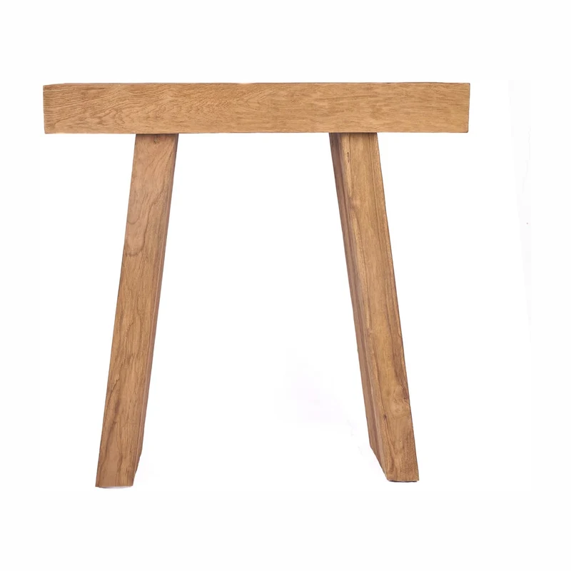 Console en teck massif naturel marron 30x86x87cm Stance - Bazar Bizar