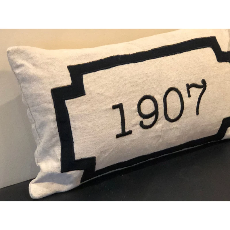 House Number Pillow, House Lumbar Pillow, Custom Number Pillow