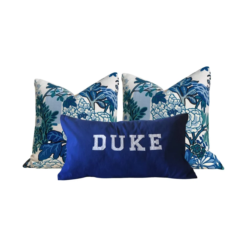 Graduation Royal Blue Throw Pillow, Dorm Decor