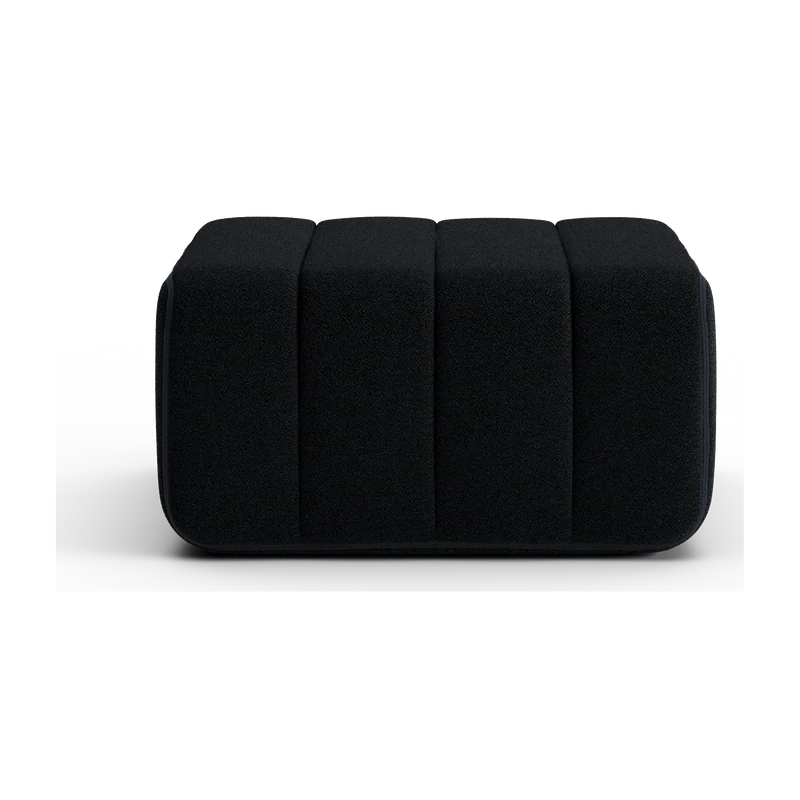 Module en tissu Sera en laine noir 68x68x34cm Curt - Ambivalenz