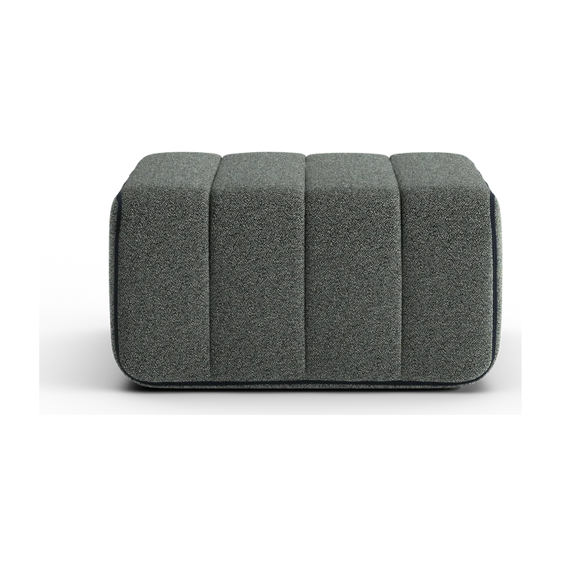 Module en tissu Sera en laine gris foncé 68x68x34cm Curt - Ambivalenz