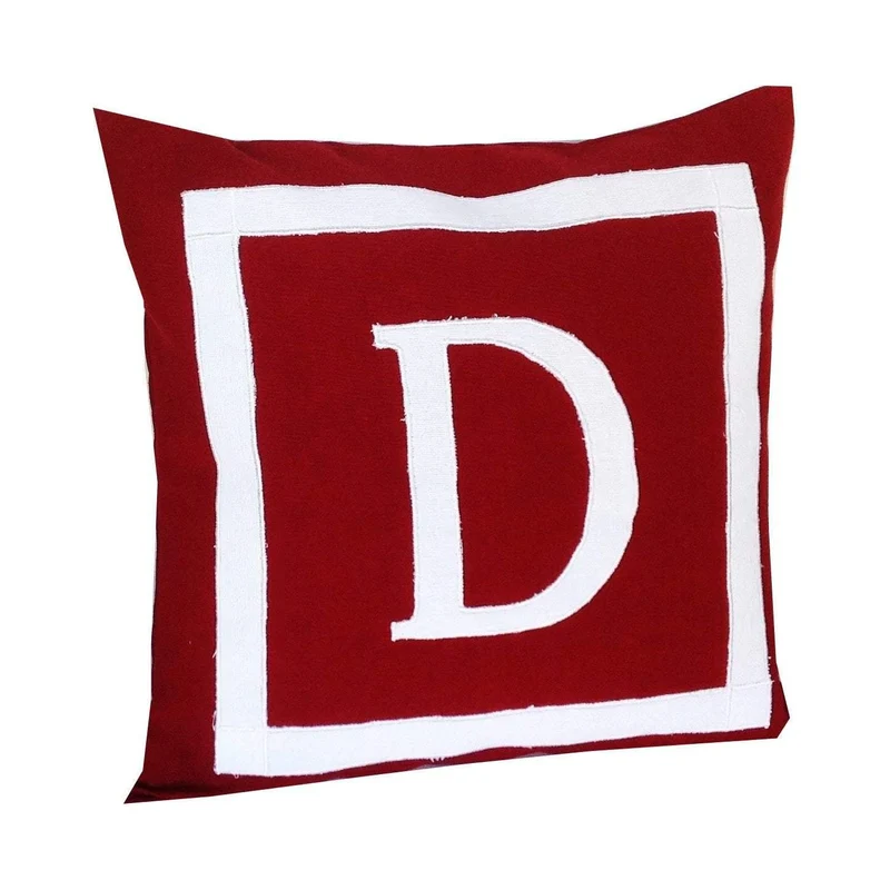 Maroon Square Pillows 14x14