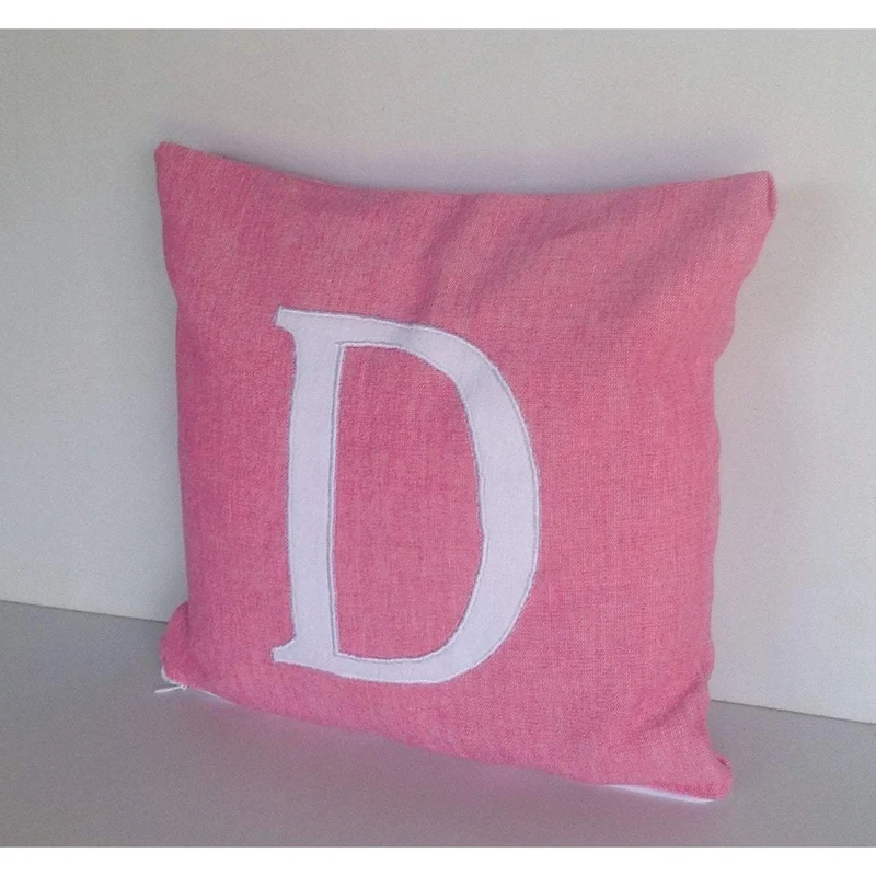 Pink Nursery Decor, Gifts for Her, 18 x18 Monogram Pillow Covers