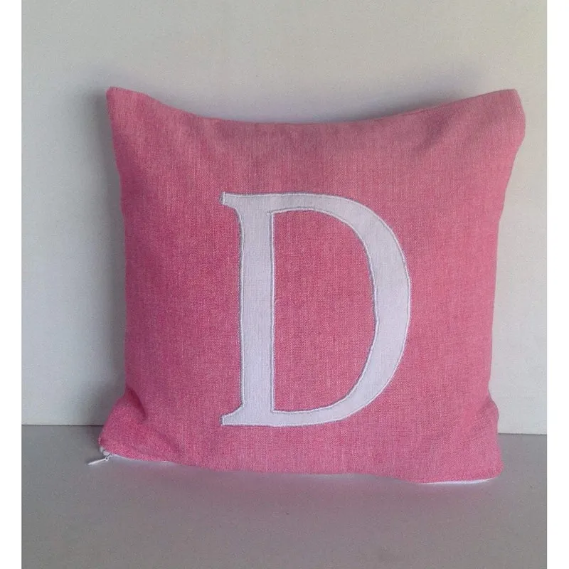Pink Nursery Decor, Gifts for Her, 18 x18 Monogram Pillow Covers