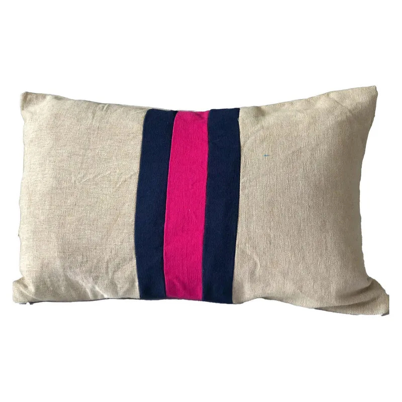 Three Tone Lumbar Colorblock Pillows