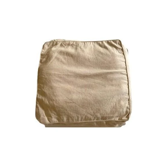 Beige Boxedge Cushion Floor Pillows, Floor Cushion Cover