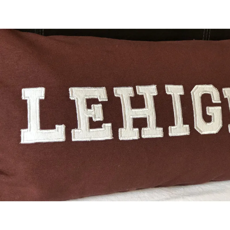 Varsity Dorm Name Throw Pillows