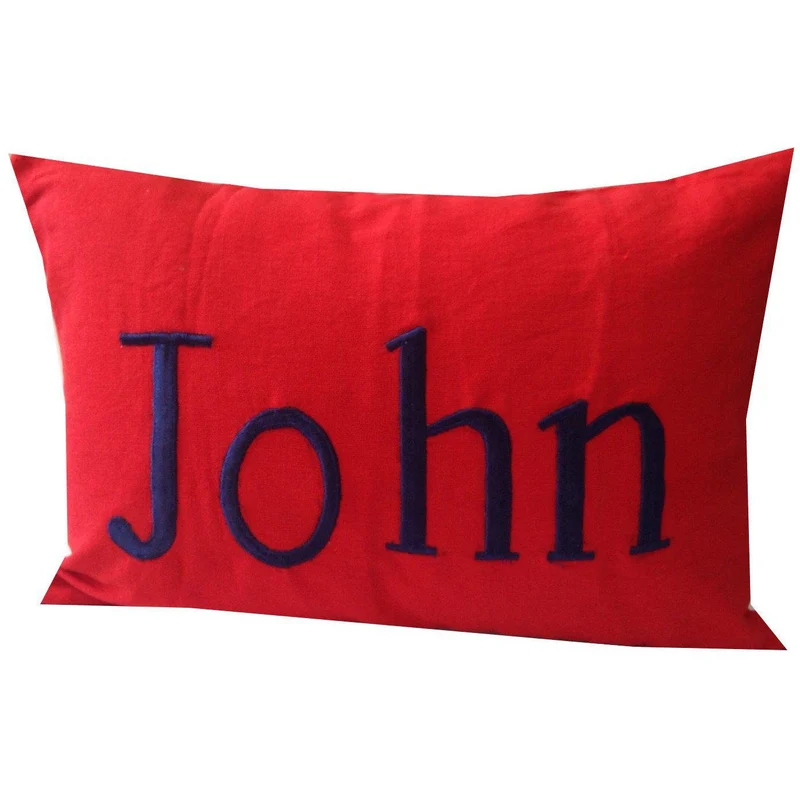 Personalized Name Long Lumbar Pillows