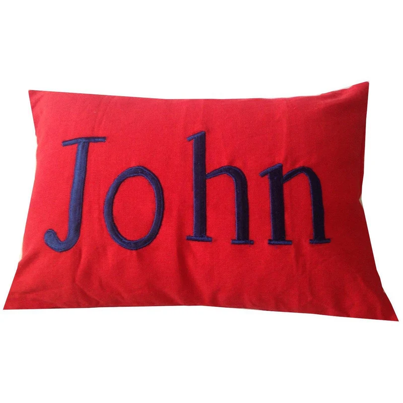 Personalized Name Long Lumbar Pillows