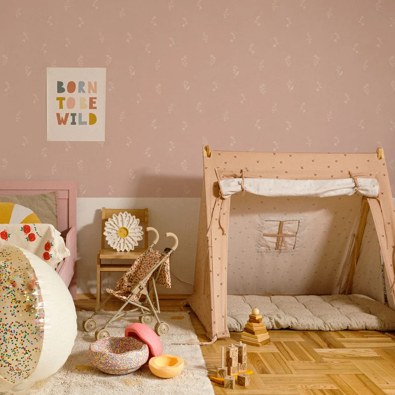 Dekornik Tapete Rosa subtle twigs Streifen 50 x 280