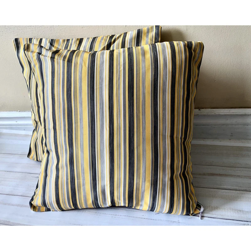 Throw Pillow Covers, Outdoor Striped Pillow Cover, Outdoor Patio Pillows