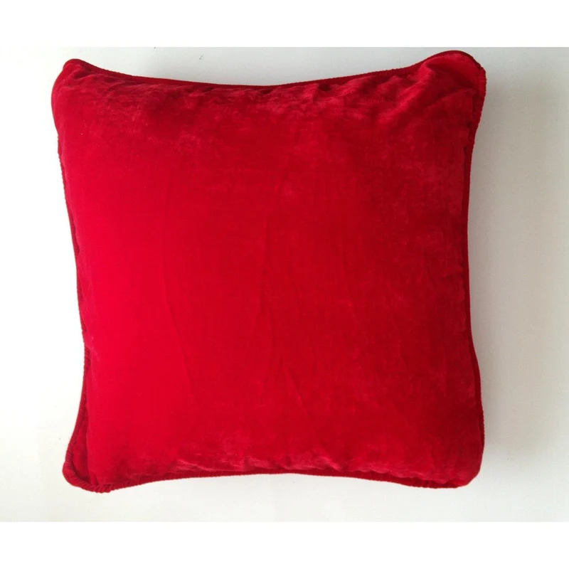 Red Velvet Pillows, Red Velvet sofa pillows, Velvet bed pillows