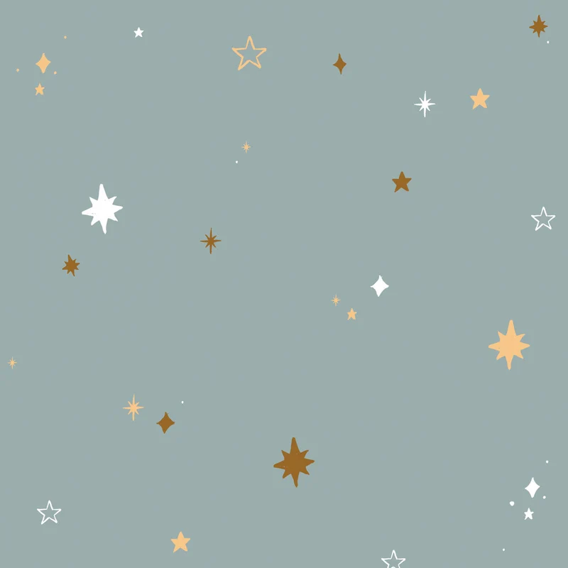 Dekornik Tapete Herzen Night Sky Blau Streifen 50 x 280