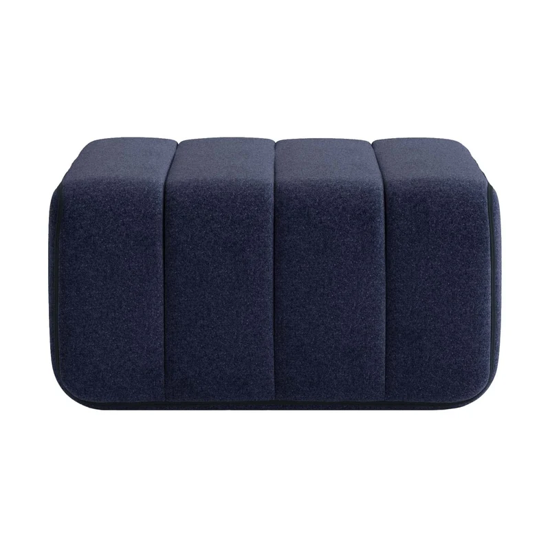 Module en tissu Jet bleu foncé 68x68x34cm Curt - Ambivalenz