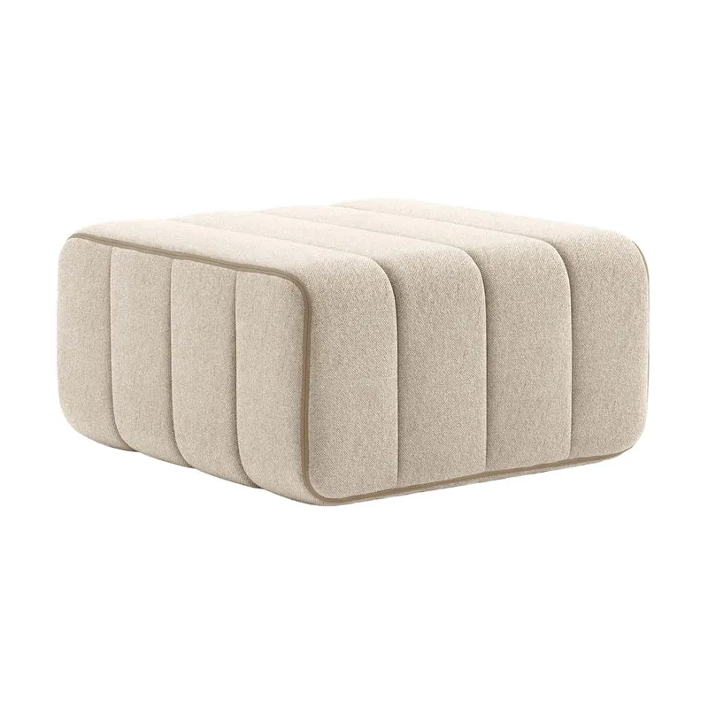 Module en tissu Jet beige 68x68x34cm Curt - Ambivalenz
