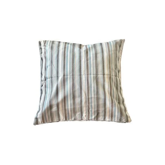 Blue Patio Throw Pillows, Outdoor Striped Pillows