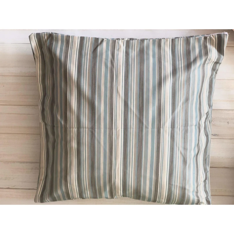 Blue Patio Throw Pillows, Outdoor Striped Pillows