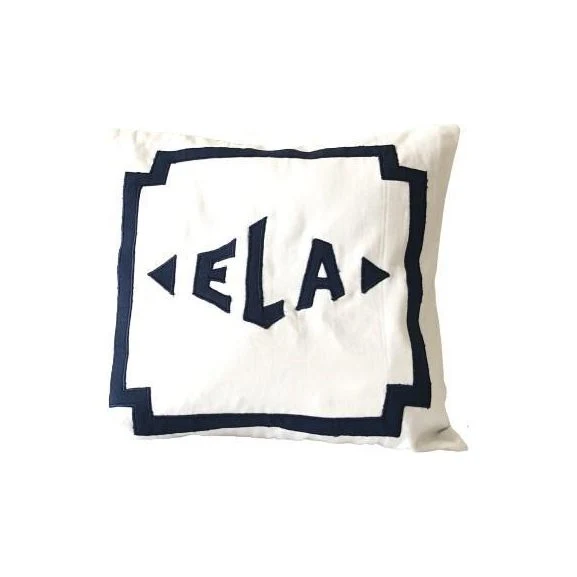 White Applique Monogram Bed Covers