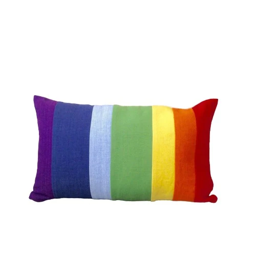 Rainbow Pillow Cover, Nursery Color Block Pillow Cover