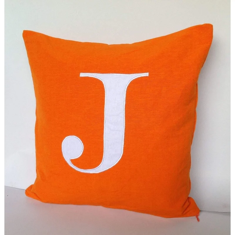 Monogram Pillow Shams, Euro Sham, 24 x24 Monogram Covers