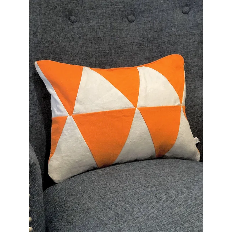 Upcycle Orange Decor, Orange Lumbar Throw pillows