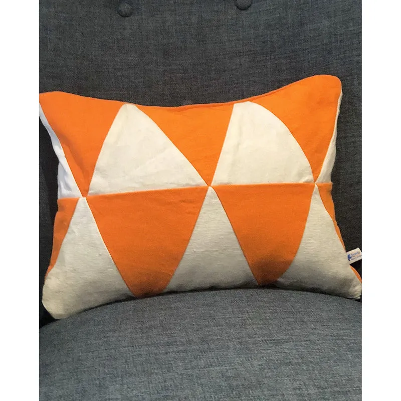 Upcycle Orange Decor, Orange Lumbar Throw pillows