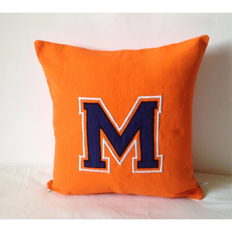Orange Decorative Throw Pillows, Teen Bed Pillows
