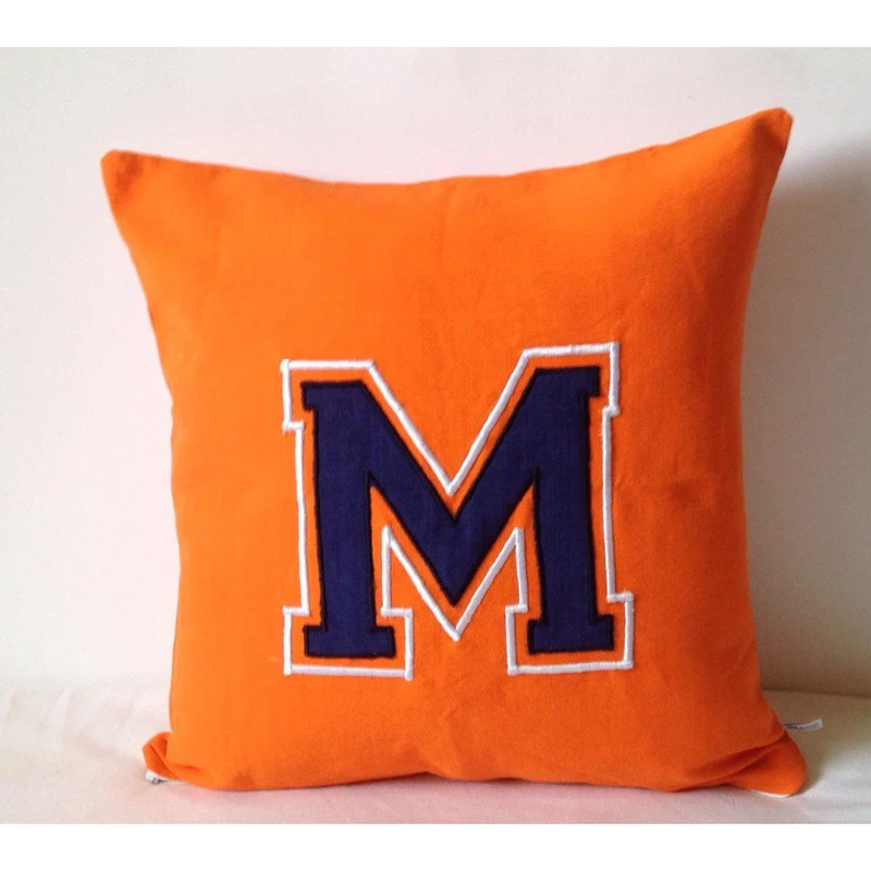 Orange Decorative Throw Pillows, Teen Bed Pillows