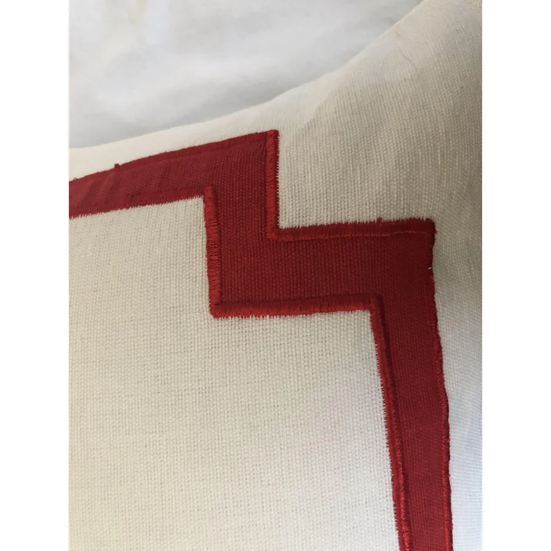 Trim Pillows, Trim Euro Shams, Border Pillow Covers, Unique Gift for her,Bedroom decor, Pillows with borders,
