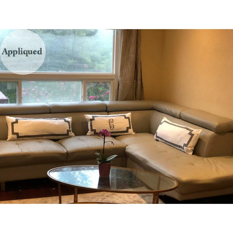 Long Lumbar White Pillows, Sofa Pillows