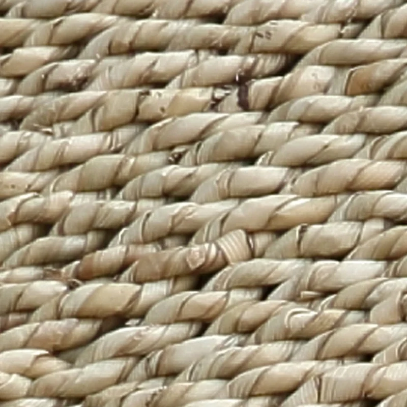 Banc en teck massif et jonc de mer naturel 110x40x45cm Porto - Bazar Bizar