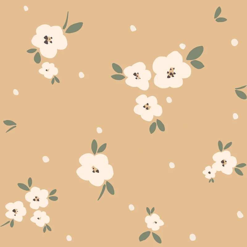 Dekornik Tapete Floral Draw Beige Streifen 50 x 280