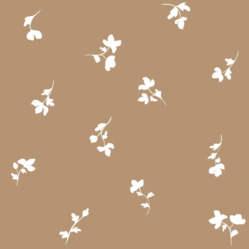Dekornik Tapete Paris Blumen Braun Streifen 50 x 280