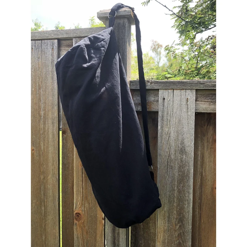 Yoga Mat Black Bag, Cotton Yoga Bag, Zipper Cotton Yoga bags
