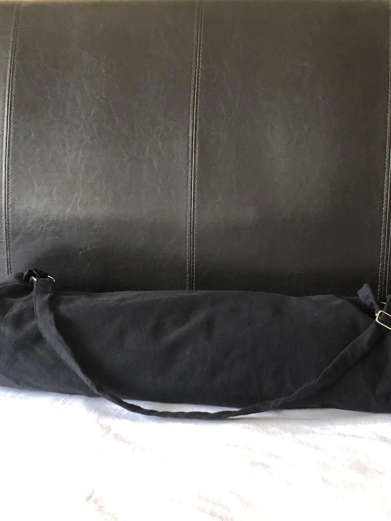 Yoga Mat Black Bag, Cotton Yoga Bag, Zipper Cotton Yoga bags