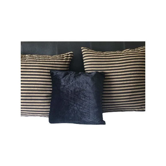 Black Velvet Pillow covers, Square Sofa Pillows