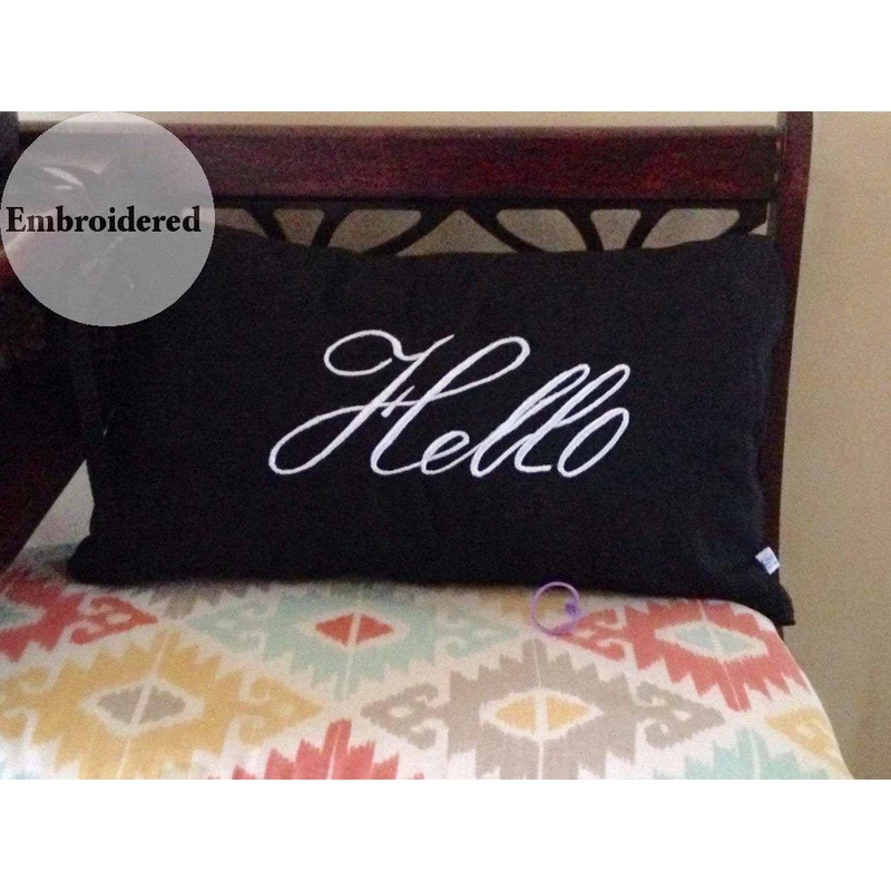 Hello pillows, Porch pillows 12x20 Lumbar Pillows