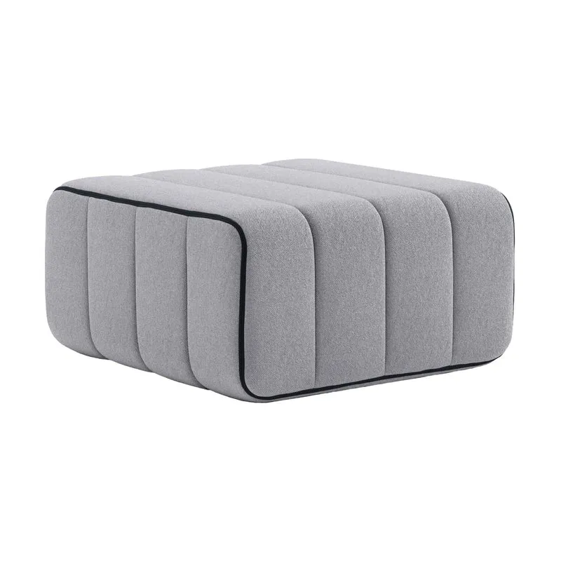 Module en tissu Jet gris 68x68x34cm Curt - Ambivalenz