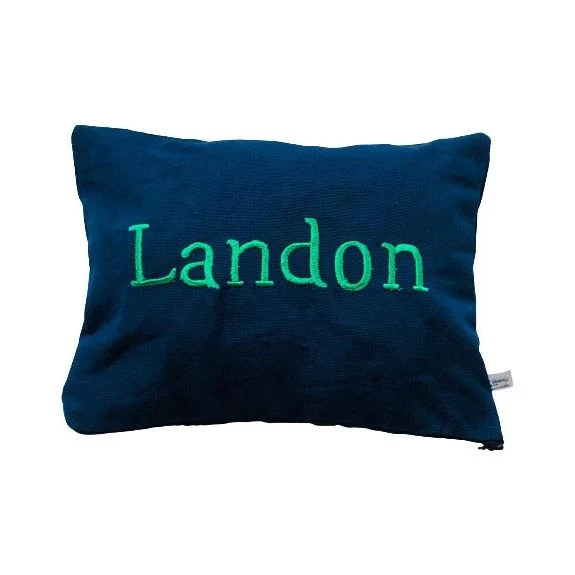 Personalized Blue Name Accent Pillows
