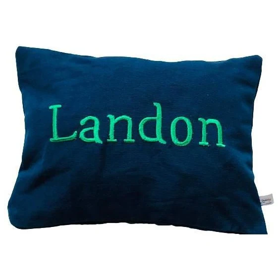 Personalized Blue Name Accent Pillows
