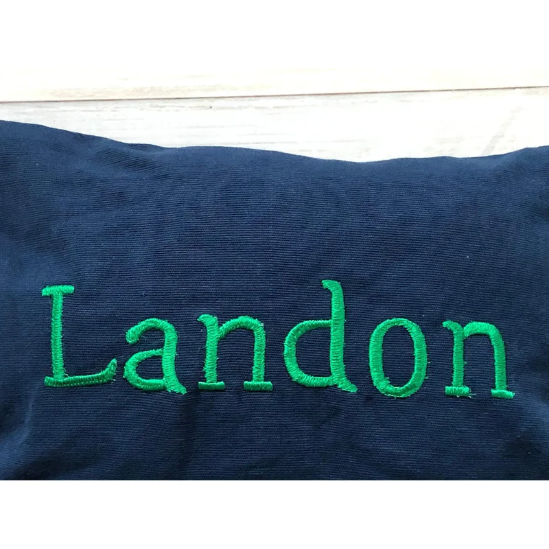 Personalized Blue Name Accent Pillows